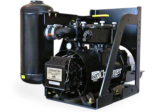 VACUUM PUMP 607 PRO FAN COOLED CW WITH MUFFLER PKG